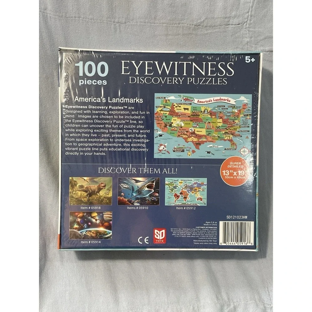 NEW Eyewitness Discovery‎ Puzzles - 100 Pieces 13